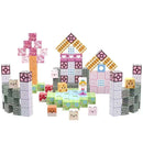 Blocos Magnéticos Cubos de Construção 148 peças – Brinquedo Educativo - TW883-148B